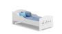 Children's bed Michas with mattress 144 cm x 75 cm x 63 cm, train