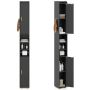 Bathroom cabinet 20x20x179cm., black