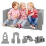 Modular children's sofa, gray