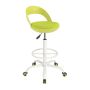 Office chair 52x47x100cm., yellow/white