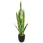 Artificial agave plant 16x90cm., green/black
