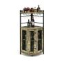 Buffet 46x46x130cm., brown/black