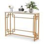 Console 110x30x81cm., white/gold color
