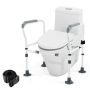 Toilet frame 68x49.5x78cm., white/gray