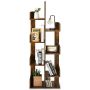 Freestanding shelf 50x25x145cm., brown