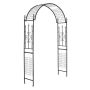 Flower arch 143x40x234cm., black color