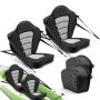Seljatoega süstaistmete komplekt VEVOR KS004-SIS, 2 tk, Must/hall, 52,5 × 45 × 31,5 cm