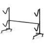 Kayak stand, 4 brackets, 240 × 68 × 140 cm