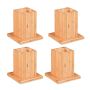 Mööbli kõrgendusjalad Relaxdays, 4 tk, 14,5 × 15,5 × 14,5 cm