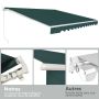Balcony awning, Green, 250 × 200 cm