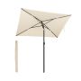 SONGMICS balcony umbrella, rectangular, tiltable, 190 × 120 × 230 cm