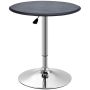 Bar stool Homcom 63x63x93cm., black/silver color