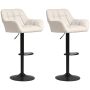 Baaritoolide komplekt, 2 tk, 57,5 × 93–114 × 52,5 cm