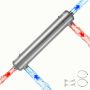Basseini soojusvaheti VEVOR MF-360K, 360K BTU/h, 133 × 153 × 832 mm