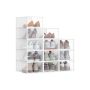 Shoe boxes SONGMICS LSP312, 12 pcs, Transparent, 33.2 × 23 × 14.5 cm