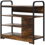 Shoe shelf Homcom 70x30x65cm., brown/black