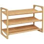 Shoe shelf Homcom 76x33x51cm., brown/black