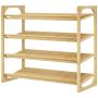 Shoe shelf Homcom 76x33x67cm., light brown