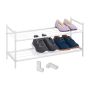 Jalatsiriiul Relaxdays 10038972_49, 2 riiulit, kuni 6 paari, 70 × 33,5 × 26 cm