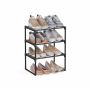 Jalatsiriiul SONGMICS, 3 riiulit, Must, 42,5 × 54,5 × 30 cm