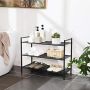 Shoe rack with 3 shelves LMR17BK