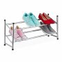 Полка для обуви Relaxdays 10037448, 2 уровня, 36 × 63–115 × 23 см