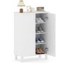 Shoe cabinet, 4 shelves, White, 60 × 90 × 33.5 cm
