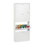 Jalatsikapp Relaxdays 10048932_342, 4 sektsiooni, Valge, 60 × 152 × 24 cm