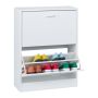 Jalatsikapp Relaxdays, 2 ust, Valge, 60 × 79 × 24 cm