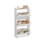 Shoe cabinet VASAGLE LBC036WB01, 3 doors, up to 18 pairs, Gray, 24 × 60 × 121.2 cm