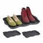 Поддон для обуви Relaxdays, для 3 пар, Серый, 48 × 3 × 34 см