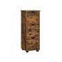 Vintage brown wicker 30 x 30 x 80 cm with drawers