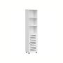 Bathroom cabinet 30x40x167cm., white