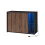 TV table 39x100x71cm., brown/black
