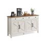 TV table 40x140x80cm., light brown/white