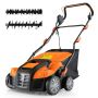 Electric scarifier 109x64x113cm., orange/black