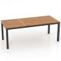 Outdoor table 200x90x75cm., brown/black