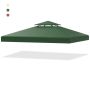 Gazebo roof 300x300cm., green color