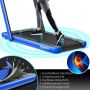 Treadmill, 2 modes, Blue, 133.5 × 68.5 × 12.5 cm