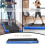Treadmill, 2 in 1, Blue, 124 × 107 × 68.5 cm