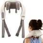 Cordless neck and shoulder massager, 4 massage heads, 18 × 45.5 × 16 cm