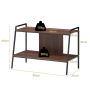 TV table 89x43x60cm., brown/black