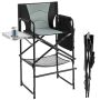 Tourist chair 65x53x116.5cm., black/gray