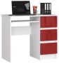 Desk NORE A-6 CORRECT, white/red