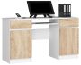 Desk NORE A5, white/oak