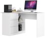 Corner desk NORE B16, left, white