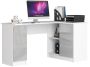Corner desk NORE B20, right, white/light gray