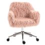 Office chair 57x60x85cm., pink/silver color