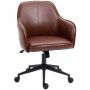 Office chair 58.5x62x91cm., brown/black