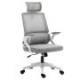 Office chair 58x61x119cm., gray/white